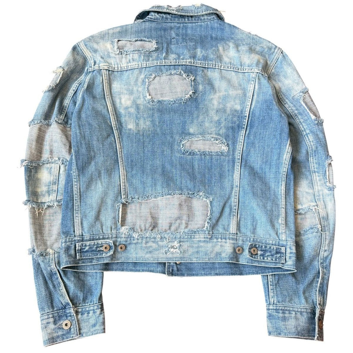 Dolce & Gabbana Patchwork Distressed Denim Jacket
