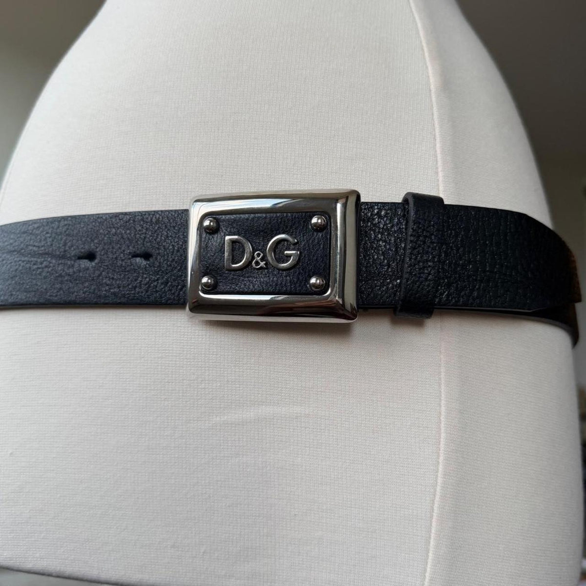 Dolce & Gabbana y2k Black Leather Belt