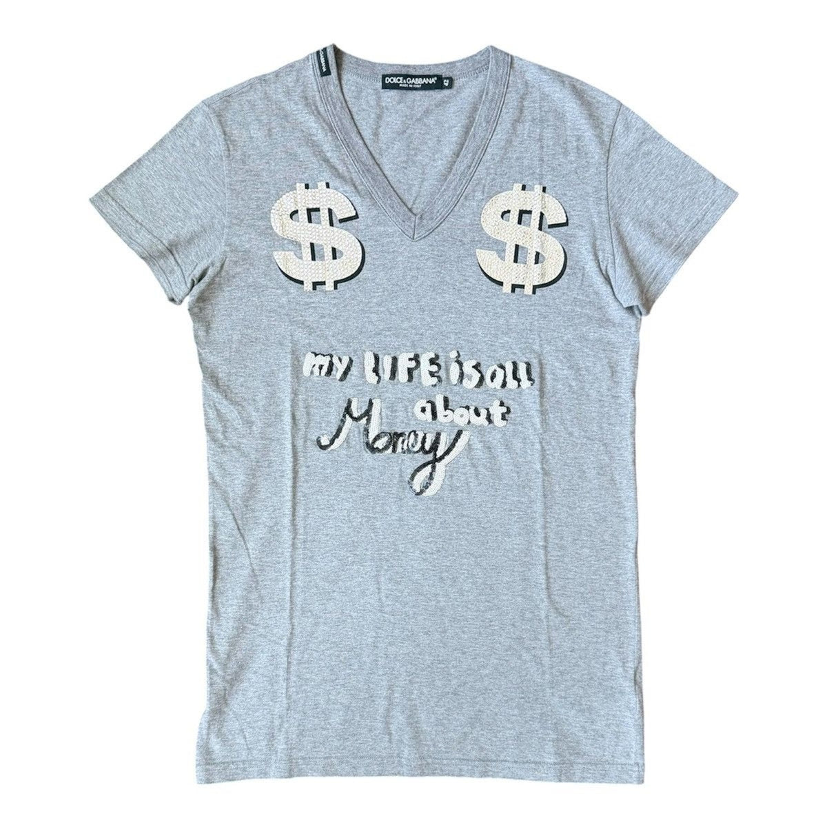 Dolce & Gabbana My Life Is All About Money T-Shirt