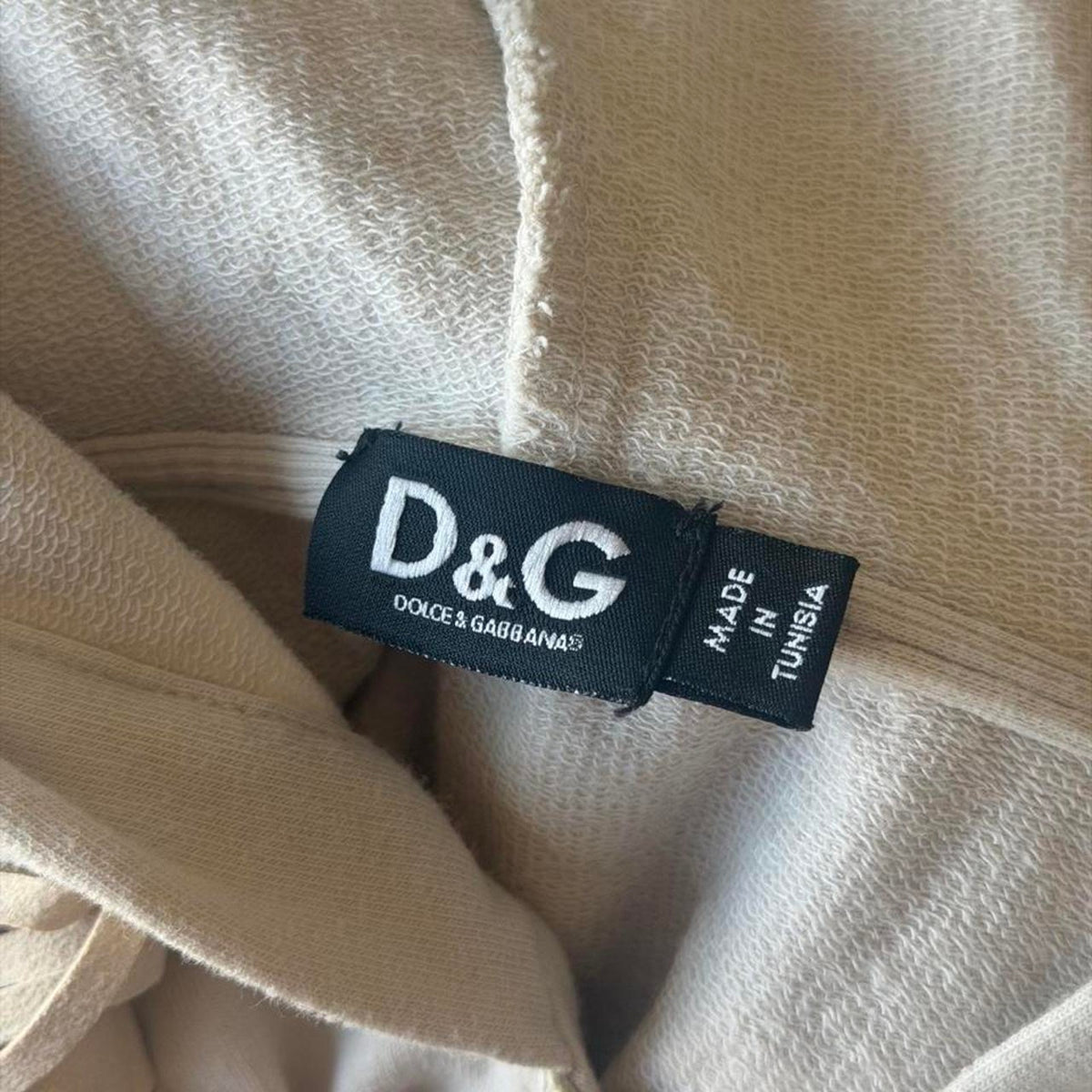 D&G Dolce & Gabbana Leather Fringe Sleeveless Hoodie