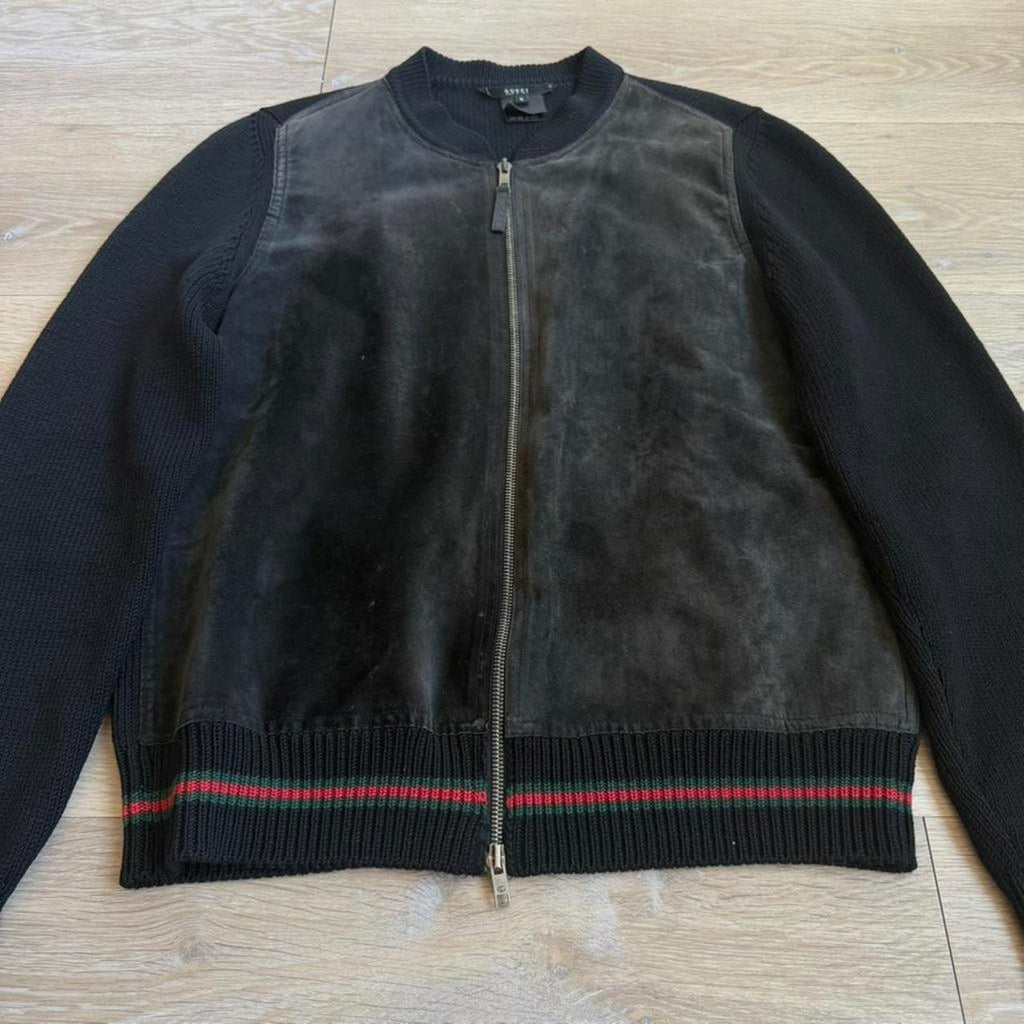 Gucci by Tom Ford Suede Jacket & Knit Panel