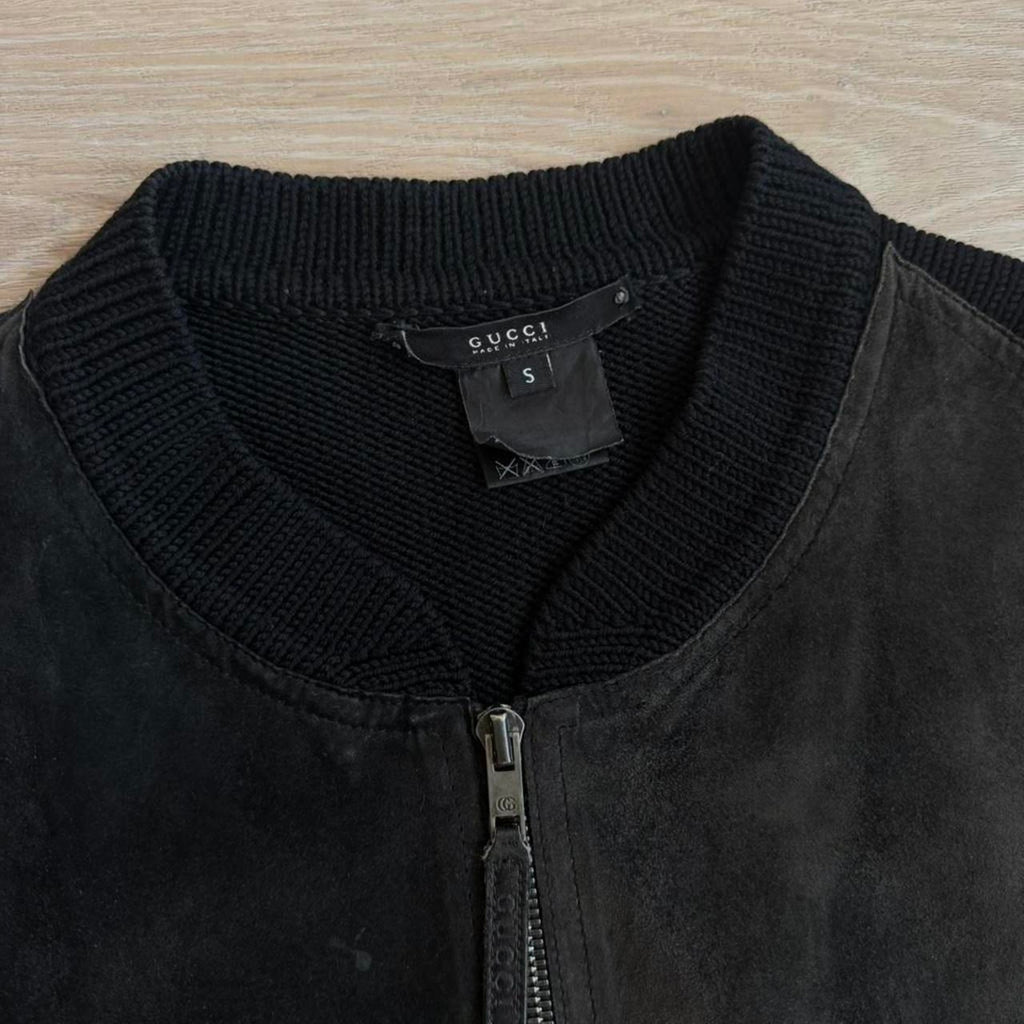 Gucci by Tom Ford Suede Jacket & Knit Panel