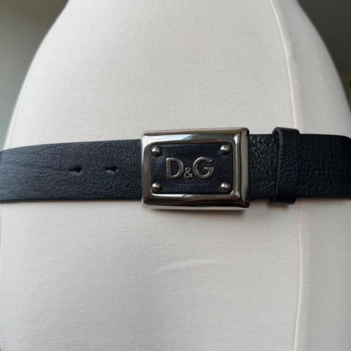 Dolce & Gabbana y2k Black Leather Belt