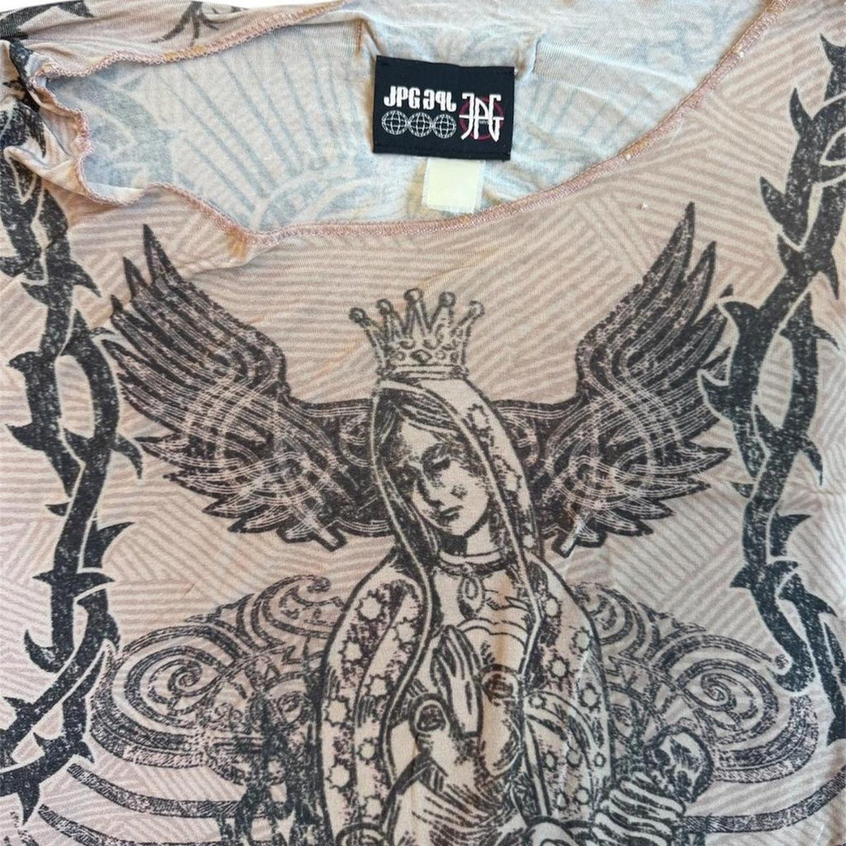 Jean Paul Gaultier Jesus & Mary Tattoo Long Sleeve T-Shirt