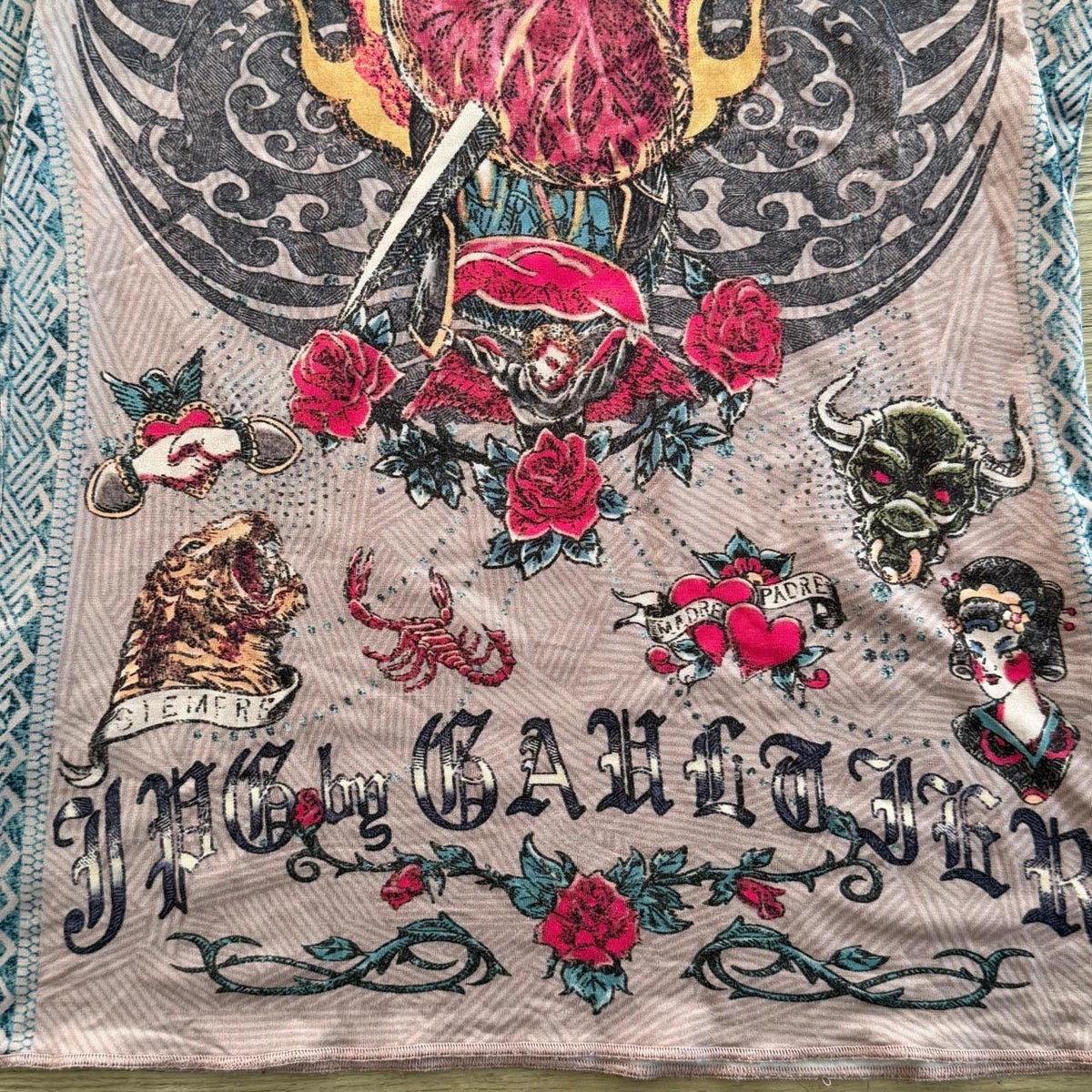 Jean Paul Gaultier SS2004 Jesus Mary Tattoo Longsleeve shirt