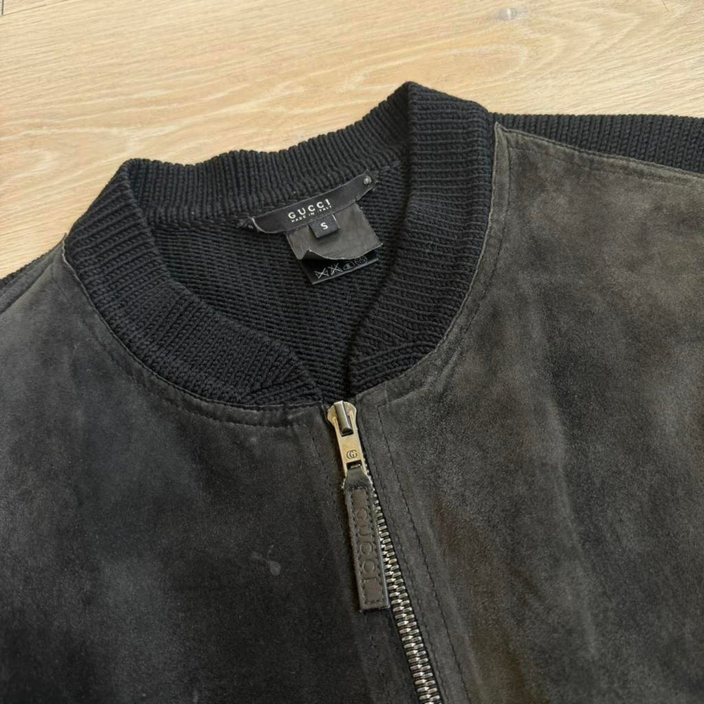 Gucci by Tom Ford Suede Jacket & Knit Panel