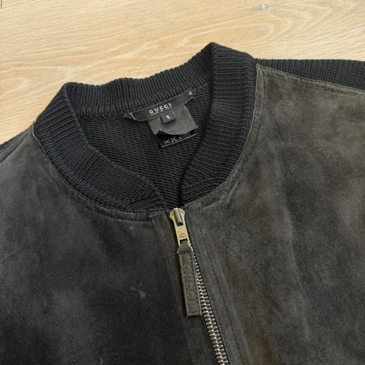 Gucci by Tom Ford Suede Jacket & Knit Panel