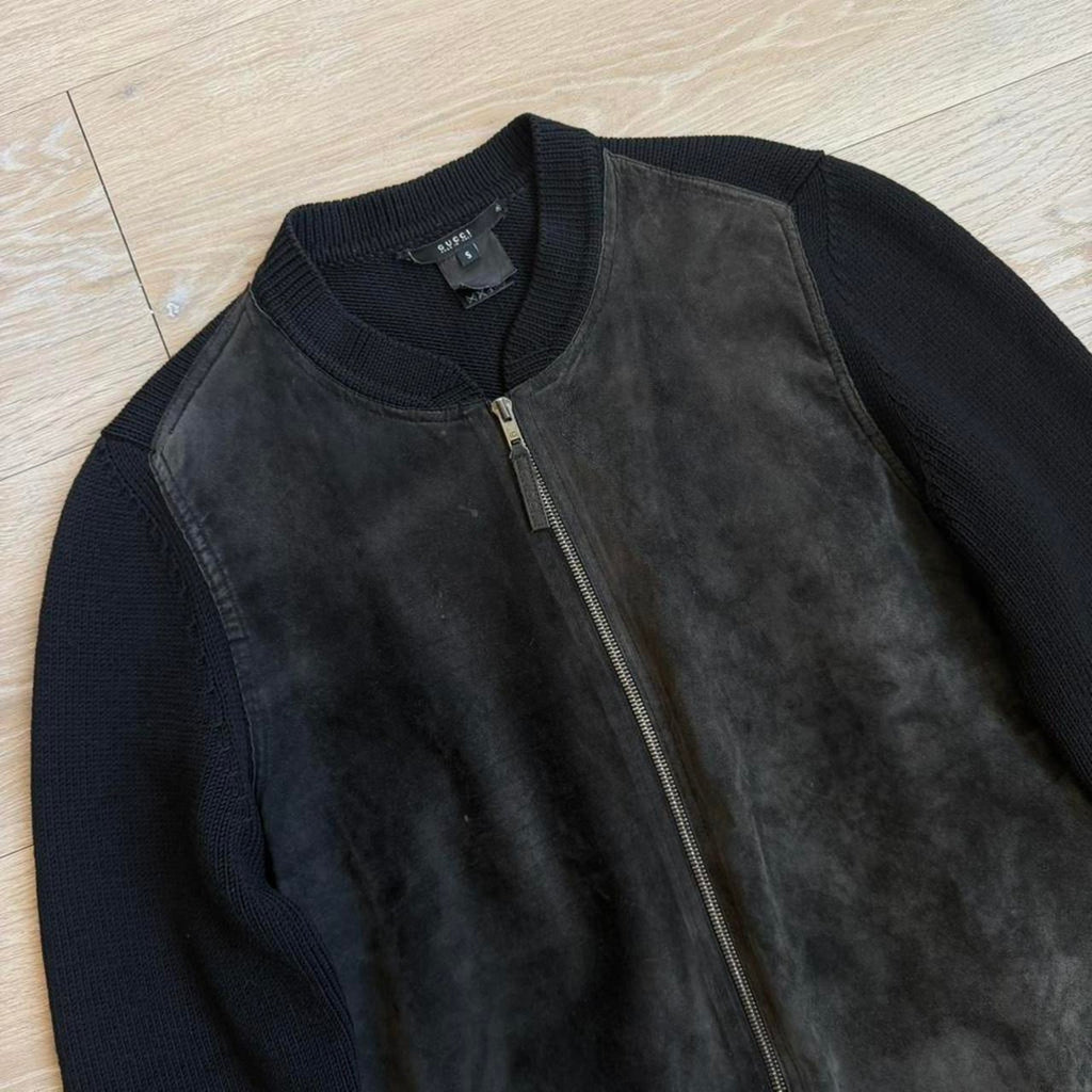 Gucci by Tom Ford Suede Jacket & Knit Panel
