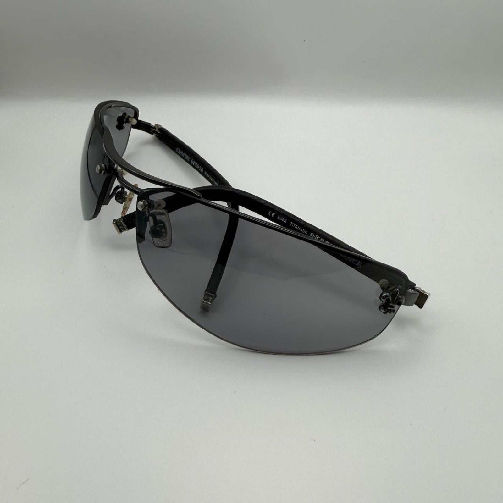 Chrome Hearts Sunglasses Y2k Black & Case