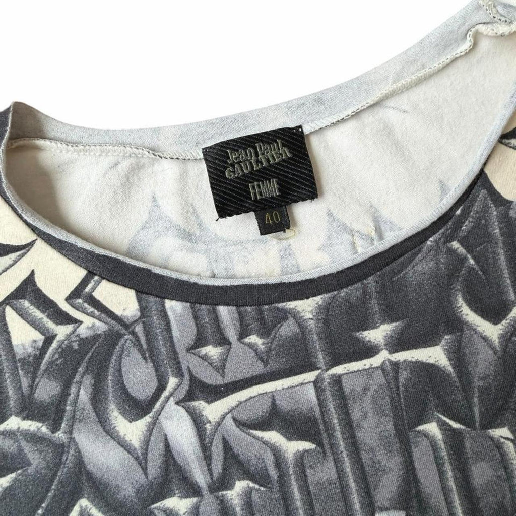 Jean Paul Gaultier Gargoyle SS2001 Devil Print T-Shirt