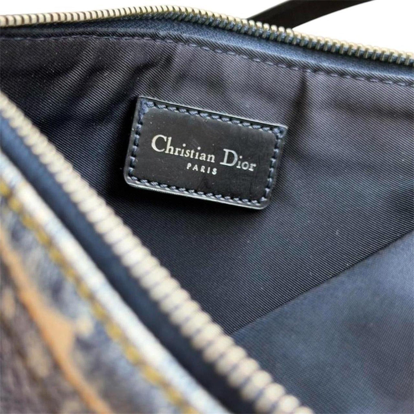 Christian Dior Denim Mini Saddle bag