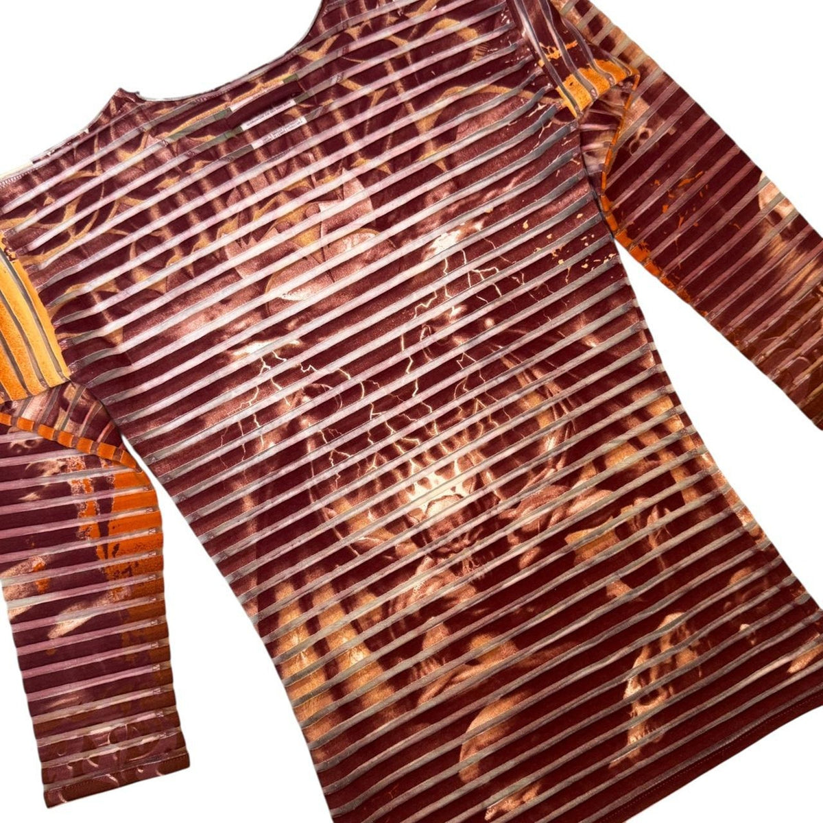 Jean Paul Gaultier Gargoyle Mesh SS2001 Longsleeve Red